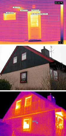 Detección de fugas de agua y calor en un edificio mediante cámara termográfica