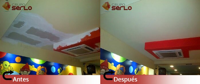 Pintado de techo de parquet